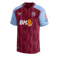 Camisa de Futebol Aston Villa Douglas Luiz #6 Equipamento Principal 2023-24 Manga Curta